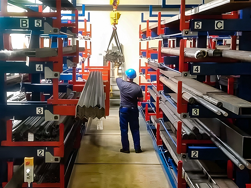 Telescopic rack extension mechanism